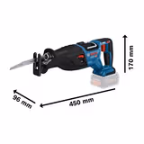 Пила шабельна акумуляторна BOSCH GSA 185-LI (без АКБ та ЗП) 06016C0020 фото