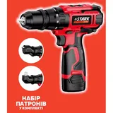 Дриль-шуруповерт Stark CD-12-2 S + кутові насадки 210012015 фото
