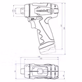 Дриль-шуруповерт акумуляторний METABO PowerMaxx BS Basic 10.2 В 600984000 фото