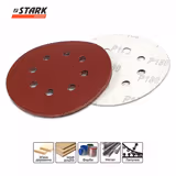 Папір шліфувальний Stark D125 мм 8 отворів з. 180 5 шт. 126005180 фото