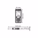 Лазерний далекомір Bosch GLM 80 + Напрямна шина Bosch R 60 0601072301 фото