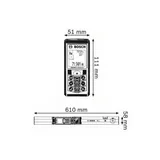 Лазерний далекомір Bosch GLM 80 + Напрямна шина Bosch R 60 0601072301 фото