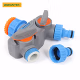 Розподільник води 2-канальний GRUNTEK 1"-3/4" з регулюванням потоків 296693059 фото