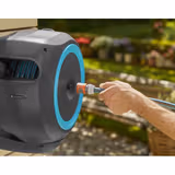 Котушка настінна Gardena RollUp S бірюзова + набір для поливу 15 м 18600-20.000.00 фото