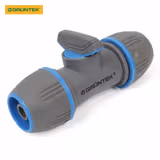 Адаптер із краном для шлангів GRUNTEK двосторонній 1/2"-5/8"-3/4" 296693074 фото