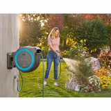 Котушка настінна Gardena RollUp S бірюзова + набір для поливу 15 м 18600-20.000.00 фото