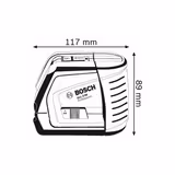 Нівелір лазерний лінійний Bosch GLL 2-50 + Штатив BS 150 0601063105 фото