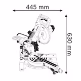 Пила торцювальна BOSCH GCM 800 SJ 0601B19000 фото
