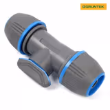 Адаптер із краном для шлангів GRUNTEK двосторонній 1/2"-5/8"-3/4" 296693074 фото