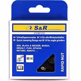 Гайка S&R швидкозатискна М14 для кутових шліфувальних машин 215001014 фото