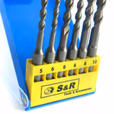 Набір бурів S & R Meister SDS-plus 6 шт. 210240006 фото