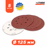 Папір шліфувальний Stark D125 мм 8 отворів з. 40 5 шт. 126005040 фото