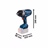 Гайковерт ударний акумуляторний BOSCH GDS 18V-1000 (без АКБ та ЗП) 06019J8300 фото