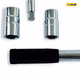 Вороток Г-подібний телескопічний S&R 1/2" 385-505 мм + 2 головки 465462504 фото