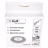 Щітка дискова S&R нейлонова 100 мм 136850100 фото