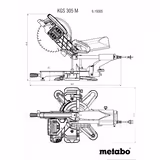 Пила торцювальна Metabo KS 305 M 619003000 фото