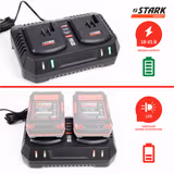 Зарядний пристрій STARK BC-20Q DUAL 18-21 В S-Type 210018030.002 фото
