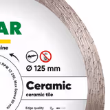 Круг алмазний відрізний Distar Ceramic кераміка 125 мм 10170085073 фото