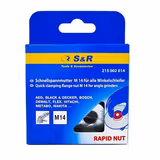 Гайка S&R швидкозатискна М14 для кутових шліфувальних машин з кільцем 215002014 фото