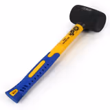 Молоток гумовий S & R 45ммх230г чорний 284230045 фото