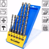 Набір бурів S&R Meister 4X Cutter HSS SDS-plus 6 шт 211241006 фото