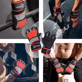 Спортивні рукавички Tavialo Black-Gray-Red M 189205007 фото