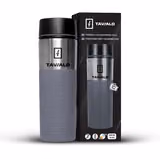 Термочашка Tavialo 420 мл сірий колір + 2 ущільнюючих кільця 190420110 фото