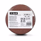 Набір шліфувальних кругів S & R D125 P80 без отворів, 5 шт. 225080005 фото
