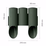 Огорожа газонна Cellfast MAXI 3 елементи 2,1 м зелена 34-012 фото