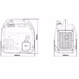 Генератор інверторний бензиновий GENERGY TURBO 2000I RC 2 кВт 240091090 фото