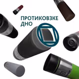 Термочашка Tavialo 420 мл чорний колір + 2 ущільнюючих кільця 190420101 фото