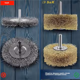 Щітка дискова S&R 80 x 35 мм із латунним покриттям 135080035 фото