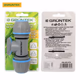 Адаптер із краном для шлангів GRUNTEK двосторонній 1/2"-5/8"-3/4" 296693074 фото