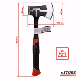 Сокира туристична Stark Pro 600 г 530700600 фото