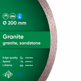 Диск алмазний відрізний Di-Star Granite 200х25,4 11120034015 фото