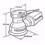 Шліфмашина ексцентрикова Makita BO 5030 BO5030 фото