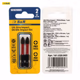 Біта S&R Impact PH2 x 50mm та PZ2 x 50mm 161020005 фото