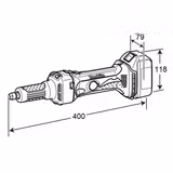 Шліфмашина пряма акумуляторна Makita DGD800RFE DGD800RFE фото