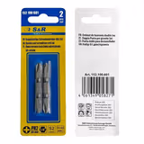 Біти S&R PH2/PH2 x 50 мм 2 шт двосторонні 152100601 фото