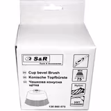 Щітка чашкова S&R 136860075 75мм нейлонова 136860075 фото