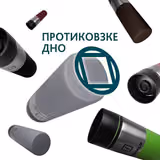 Термочашка Tavialo 420 мл сірий колір + 2 ущільнюючих кільця 190420110 фото