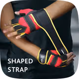 Спортивні рукавички Tavialo Black-Red-Yellow M чоловічі 189203007 фото