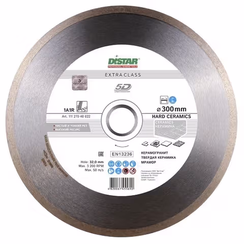Круг алмазний відрізний Di-Star CORONA Hard Ceramics 5D 300х32 мокрий різ