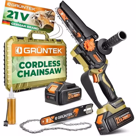 Міні-пила акумуляторна GRUNTEK Li-Ion 21V 2Ah