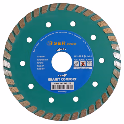 Диск відрізний S & R Turbo по граніту Premium 125