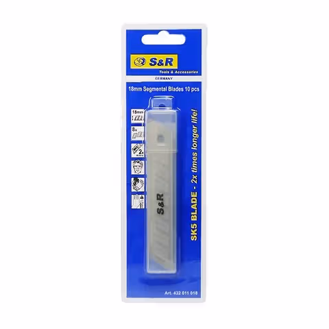 Комплект сегментних лез S & R SK5 18 мм 10 шт