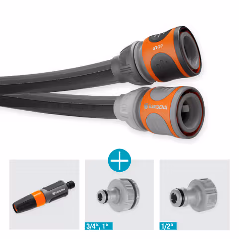 Шланг Gardena Liano Life Set текстильный садовый 13 мм (1/2") 20 м