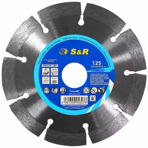 Диск алмазний S & R Meister 125x22,2