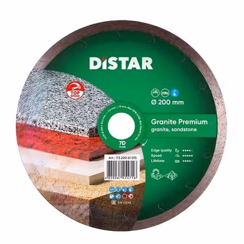 Диск алмазний відрізний Di-Star Granite Premium 200x25,4
