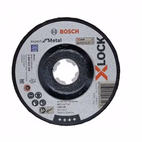 Круг зачистной по металлу Bosch X-Lock Expert for Metal 125x22,2 мм